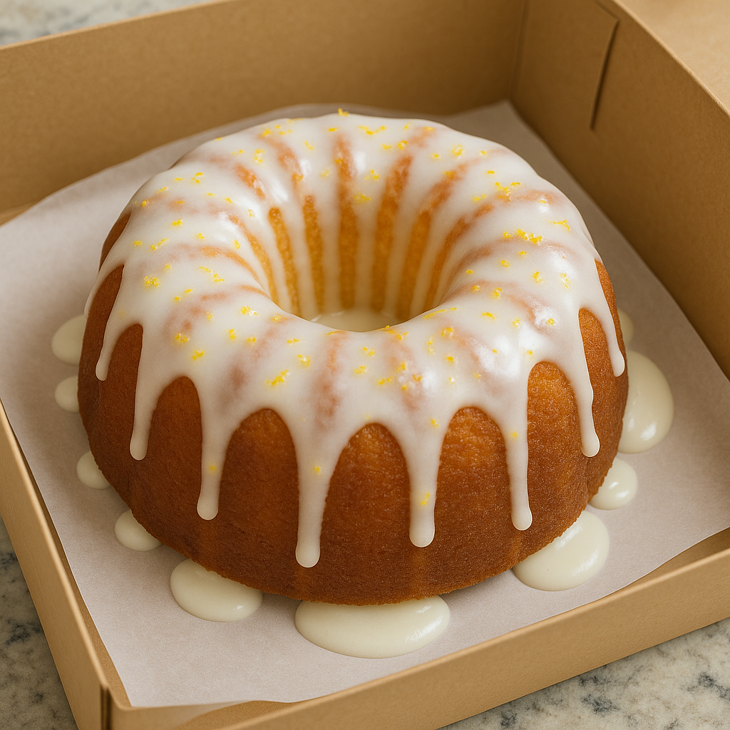 The BakeShop Boutique Famous Lemon Pound Cake 8 inch